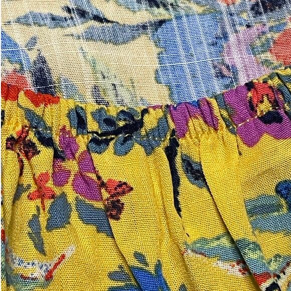 Terra & Sky Folk Floral Sunflower Babydoll Top size 1X NEW - Picture 6 of 12